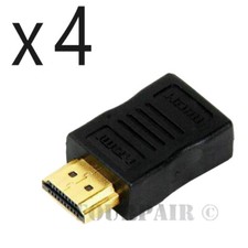 4 Pack Lot - HDMI Male to Female M/F Adapter Extender Connector Port Saver 4K