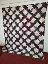 vintage beautiful Quilt patchwork hand woven needlework hand Quilted item 1103