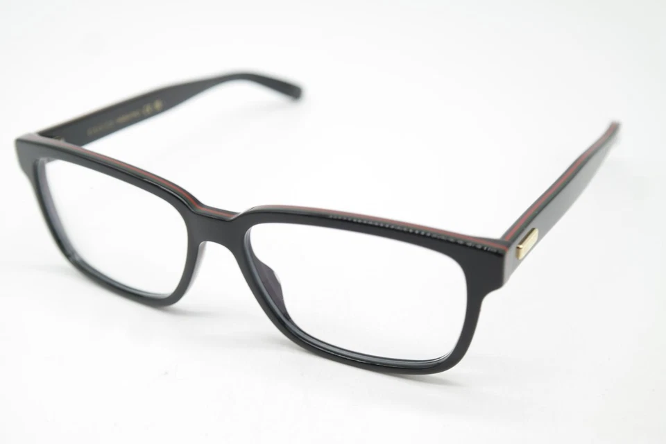 Gafas Gucci GG0272O Negro Rojo Dorado Ovalado Montura Nuevas - Imagen 3 de 4