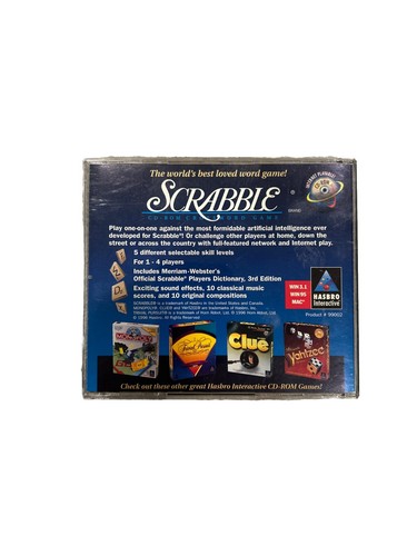 Scrabble Hasbro CD-ROM Crossword Game for Windows 3.1, WIN95, and MAC - Picture 2 of 7
