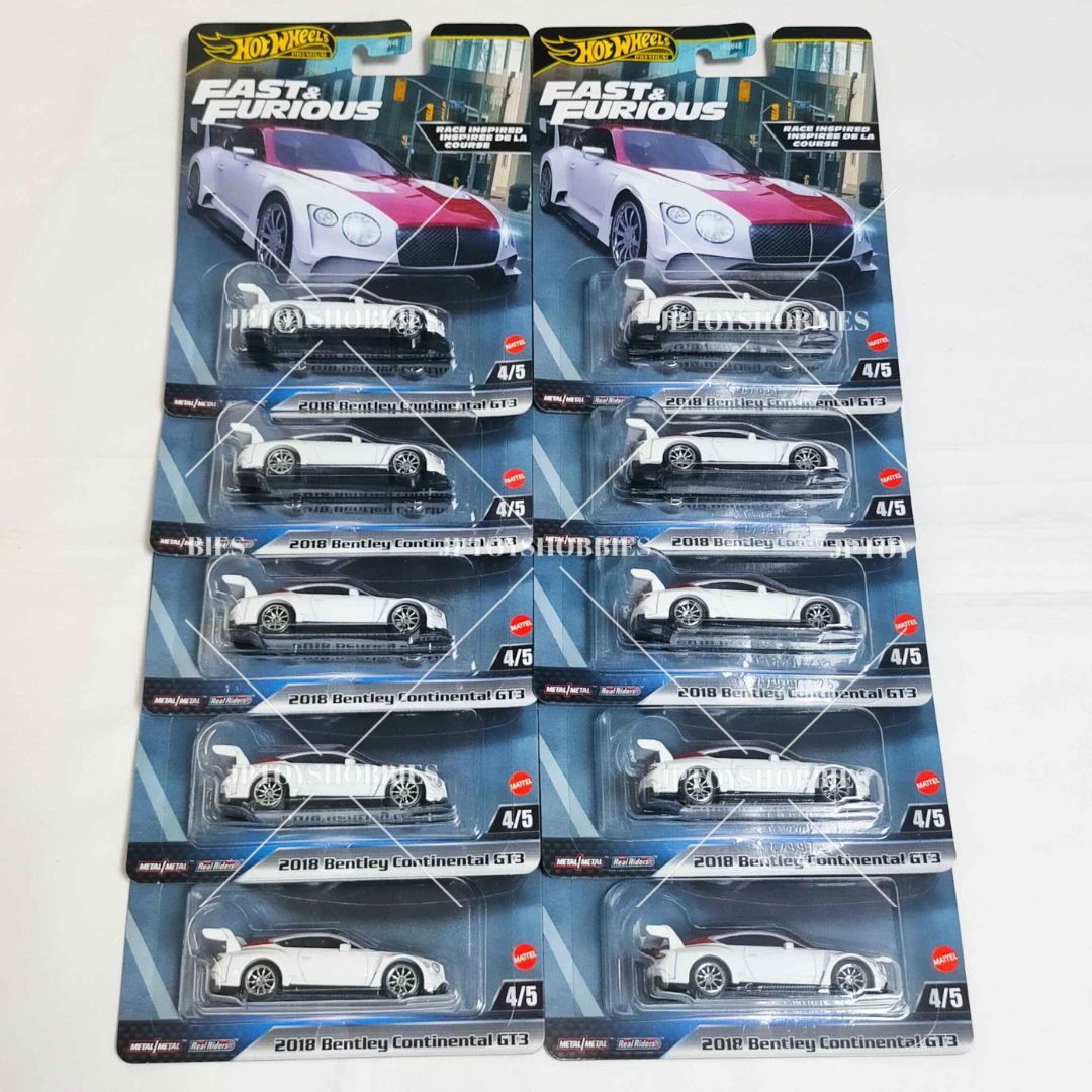 新品10個セット　ホットウィール　 2018 ベントレー コンチネンタル GT3 ホットウィール カーカルチャー レースデイ 2018 ベントレー