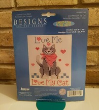 Designs for the Needle - Love Me Love My Cat - Cross Stitch Kit 093-0358 NIP
