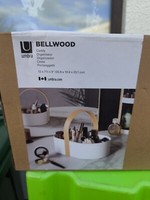 Umbra Caddy Bellwood, Kosmetik-Organizer, Kunststoff, Weiß, Natur, 30X20X23 Cm