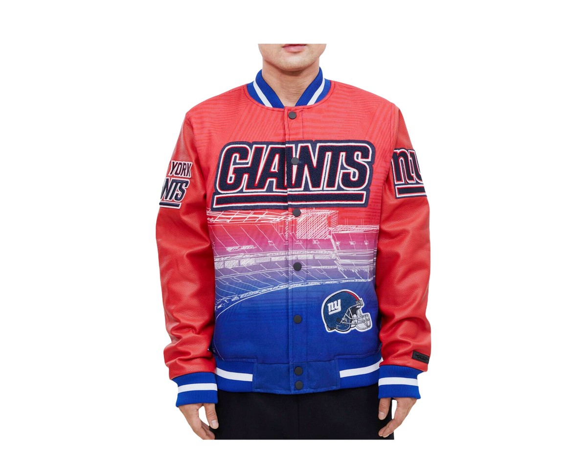 Pro Standard NFL New York Giants Remix Varsity Blue/Red Jacket