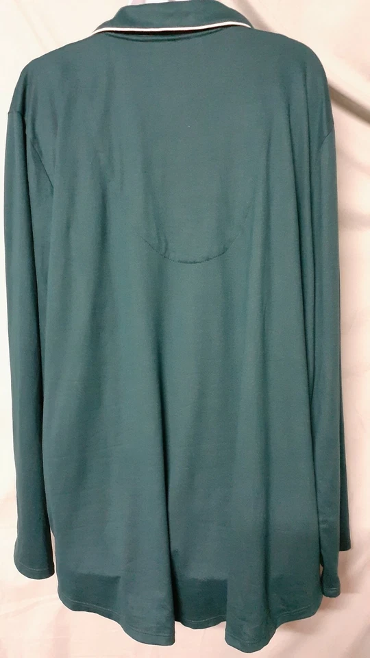Top de pijama verde Alfani SOLO manga larga 3XL 54" BUSTO  Foto 4 de 4