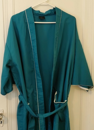 Vintage Studio 5 Robe Collection Mens Womens OSFA Green Belted Bathrobe Made USA - Picture 3 of 12