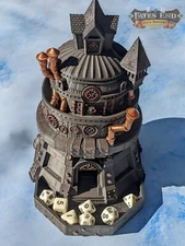 Artificer Steampunk 3D Printed Dice Tower - Fate's End Collection