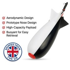 3X Large Carp Fishing  Spomb Spod Bomb Bait Rocket Baiting Delivery At Range