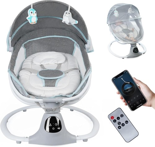 Electric Baby Swing for Infants to Toddler| Portable Infant Swing with Remote
