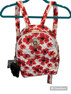NWT Nanette Lepore Nylon Print Mini Backpack Floral Poppy 
