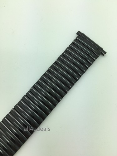 20mm 22mm 24mm MB8016-W Hadley Roma Shiny Stretch Expansion Stainless Watch Band - Picture 13 of 21