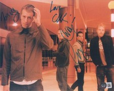Coldplay Band x4 Signed Autograph 8x10 Photo - Chris Martin +3 w/ Beckett COA