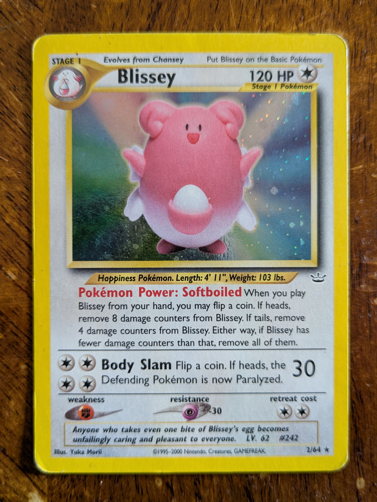 Blissey 2/64 Holo Rare Foil | Neo Revelation | WOTC Pokemon TCG | MP