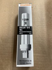 Sylvania DULUX D/E 20672 Compact Fluorescent 4 Pin Double Tube 3500K, 18 Watts