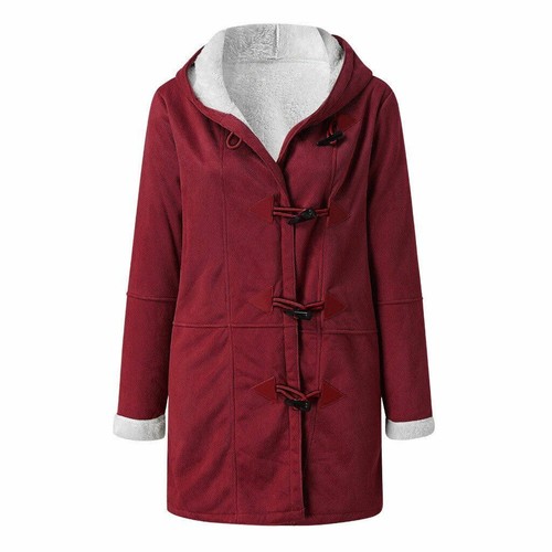 Women's Fleece Lined Hooded Jacket Coats Outwear Casual Winter Parka Overcoat - 第 5/16 張圖片