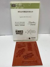 Stampin up happy greetings stamp set hello friend happiness nicest congrats