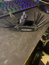 Huffy PREMIUM BICYCLE SERIES TIRE REPAIR & TOOL KIT: Folding Multi-Tool 3 Levers