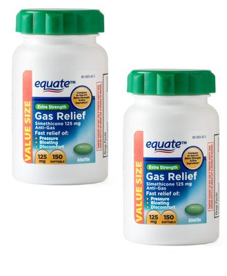 #ad 2 Pack Equate Extra Strength Gas Relief Softgels 150 Count. $12.49