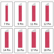 Microblading Needles Tattoo Blades For 3D Embroidery Manual Tattoo Eyebrow Pen