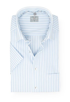 Marvelis Herren Kurzarmhemd Kurzarm Non-Iron Comfort Fit,Gestreift,New Kent