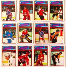 NHL All-Star  Teams cards from different series and years.