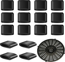 Air Fryer Rubber Bumpers,16 Pcs Air Fryer Tray Rubber Feet Replacement Parts Air