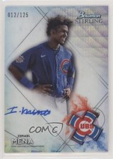2021 Bowman Sterling Prospect Wave Refractor /125 Ismael Mena #BSPA-IM Auto 0q4s