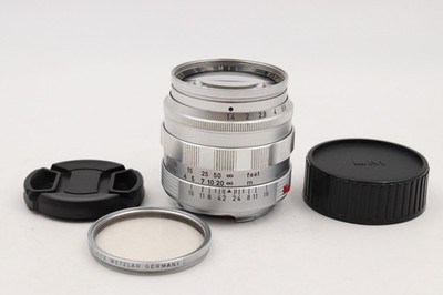 [ Rare !! ] Leica Summilux M 50mm F1.4 Ver.1 Reverse Scallop Silver JP #Dr8753