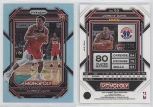 2022-23 Panini Prizm Monopoly Light Blue Prizm /199 Johnny Davis #90 Rookie RC