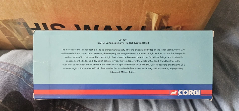 Corgi Pollock - CC13611 - Daf CF Curtainside truck - Pallex - Scotrans boxed.  - Image 3 of 4