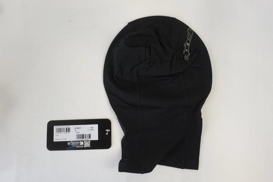 Alpinestars Open Face Balaclava All Seasons Base Layer in Black - OS Lot of 3 - Image 3 of 4