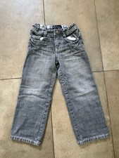 Mini Boden Jeans Boys Youth Grey 5Y Adjustable Waist Classic Wash Lined Denim