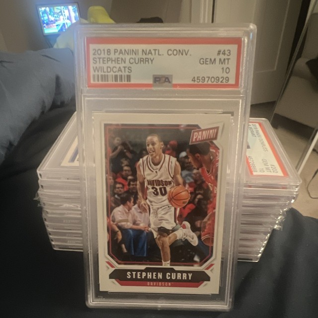 Panini 2018 National Convention Stephen Curry Davidson Wildcats #43 PSA 10
