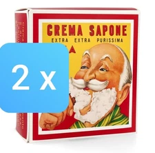 2 X Cella Milano Extra Pure Beard Soap Cream with Almond Oil 1000ml
