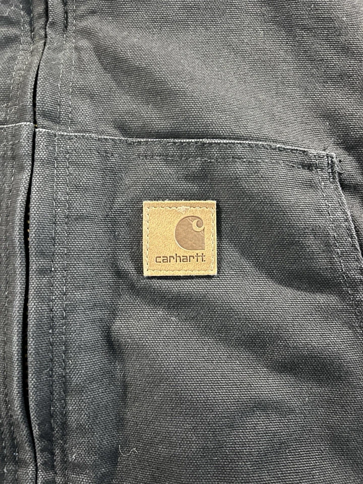 Chaqueta activa con capucha negra Carhartt J130 | XL | NUEVA CON ETIQUETAS | Bordado agrícola | Foto 3 de 4