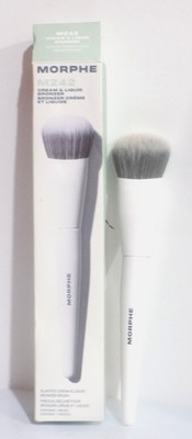 BRAND NEW~Morphe M242 SLANTED CREAM &LIQUID BRONZER BRUSH