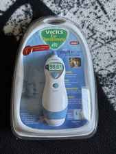 Vicks One Second Ear Thermometer Children Baby Adults Digital Large Display Beep