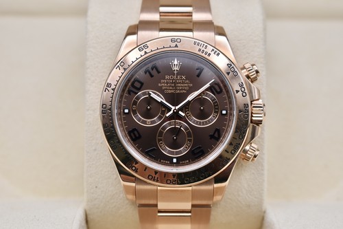 Rolex Daytona Everose Chocolate Arabic Watch | 116505 | 2014 Box & Papers