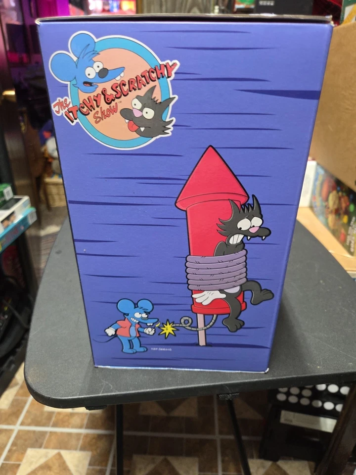 The Simpsons Itchy & Scratchy Collectable Vinyl Action Figures Kidrobot New NIB - Image 3 of 4