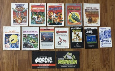 Lot of 14 Atari 2600 Game Manuals / Instruction Booklets