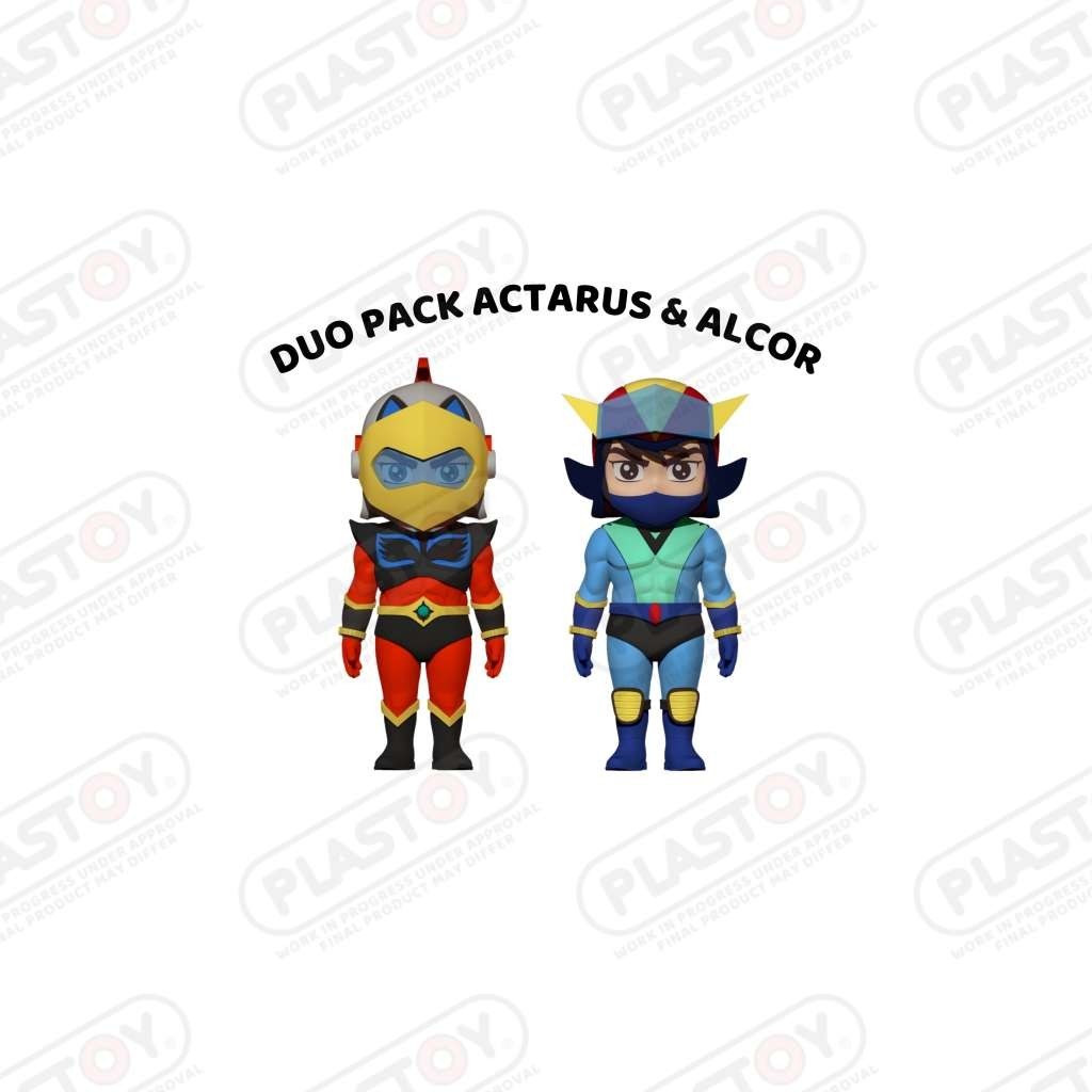 Plastoy UFO Robot Grendizer Duke Fleed & Koji Kabuto Duo Figure