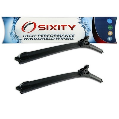 Sixity 24'' in Bracketless Windshield Wiper Blades Driver Passenger OEM ey