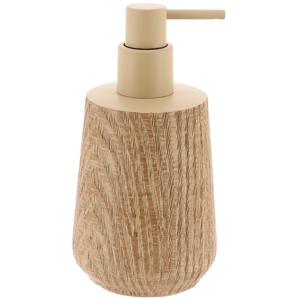 FlüSsigseifenspender Pumpspender -Spenderflasche Beige Aus Polyesterharz 350Ml-image