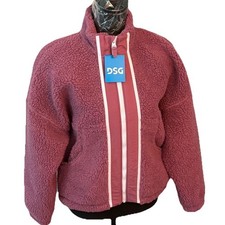 DSG Girls Fleece Full Zip Rose Coffee Youth/XL 16 NWT 55 MSRP