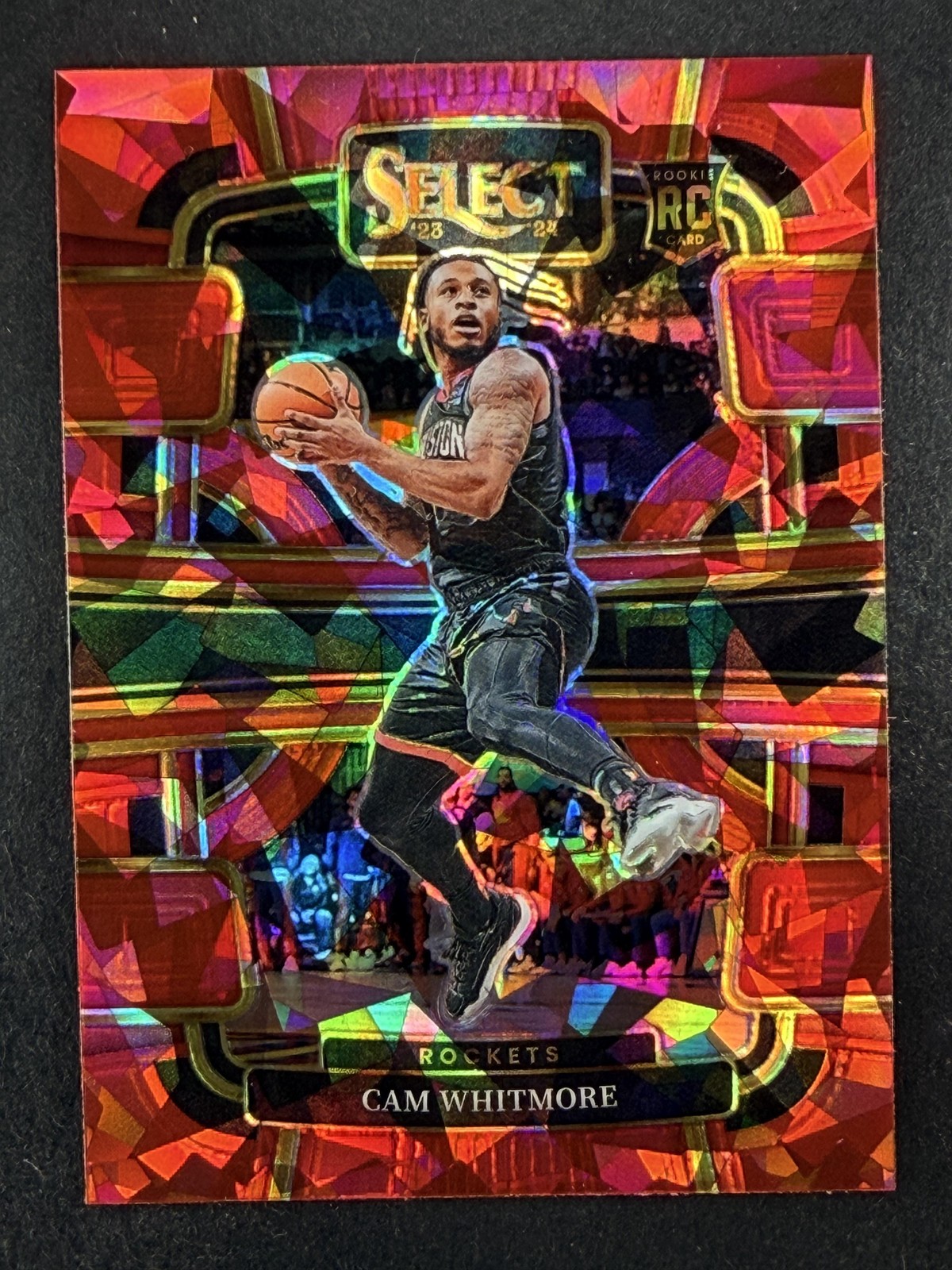 2023-24 Select #69 Cam Whitmore Red Cracked Ice Prizm RC Rookie Houston Rockets