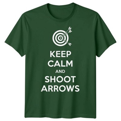 Keep Calm And Session Pfeile Bogenschießen Hobbys Herren T-Shirt