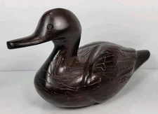 Vintage Ironwood Duck - Mallard - Sonoran Desert - Mid Century Modern Decor 