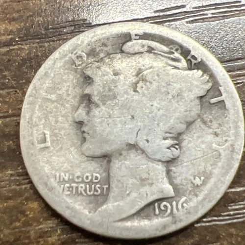 1916 MERCURY SILVER DIME ACTUAL COIN Get More Today & Save Shop Here Buy Here