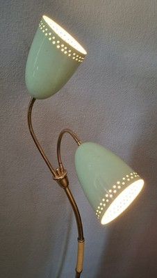 retro REFLEKTOR STEHLAMPE Vintage 50er 60er stilnovo tütenlampe 50s/60s sputnik