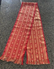 Pabiang Sash Waist Band Thai-Lao Tradition Cloth 80 X 10.5” Shoulder Cloth
